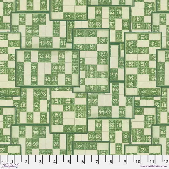 Numbers in Green (pwth266.green) | Eclectic Elements Palette in Green | Tim Holtz | Free Spirit {1}