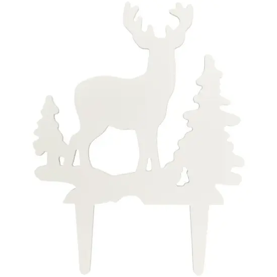 Deer and Pine Trees Gum Paste Layon {2}