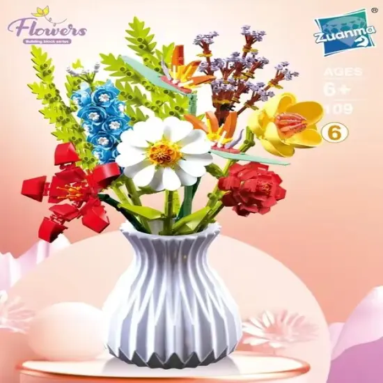 Constructor flower bouquet in a vase F07M9-6(109) {1}