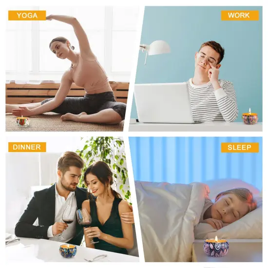 Scented Candles Gift Set for Women, 4 Pack Natural Fragrance Aromatherapy Candles for Home Scented, Long Buring Soy Wax Candles Gifts for Decoration Birthday Valentine's Day {3}