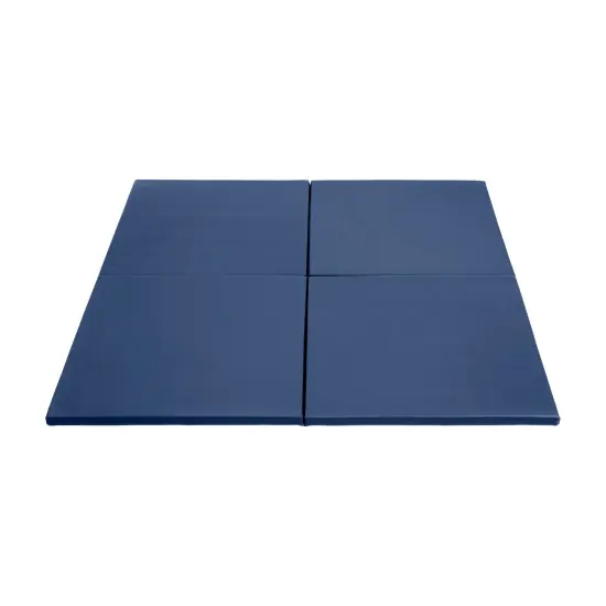Play Patch Activity Mat Squares, Modular Playmat, 4-Pack Navy {1}