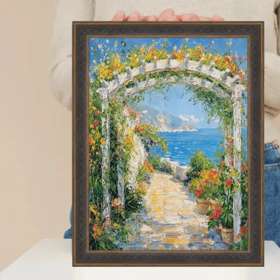 Gothic Vintage Antique Gold Espresso Picture Frame 12x16 frame {3}