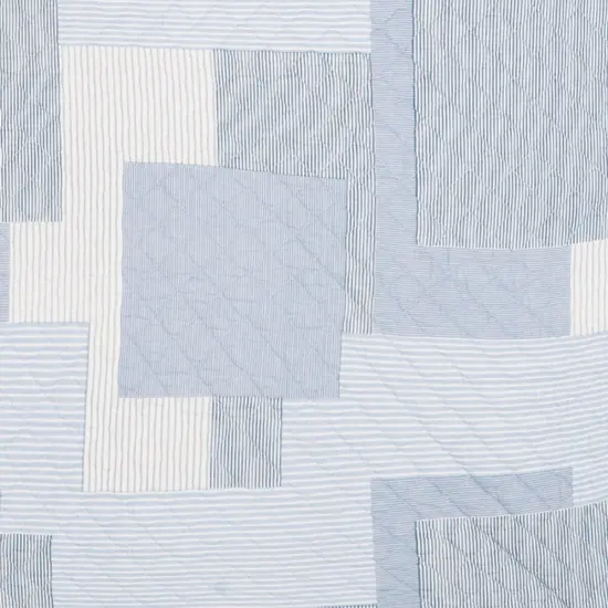 Asher Stripe Cotton Quilted 48" x 60" Throw Blanket {4}