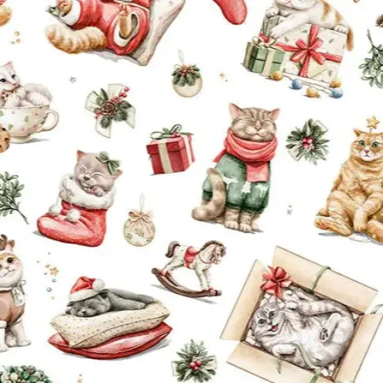 Jingle Paws Digital Cuddle Multi Fabric per yard {1}