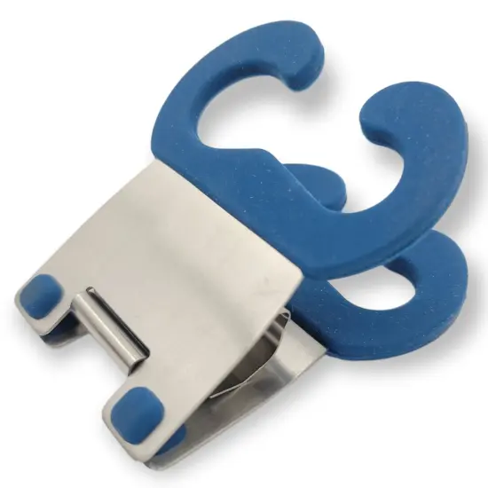 Norpro Grip-EZ Heat-Resistant Silicone Spoon Utensil Handle Pot Clip, Black {6}