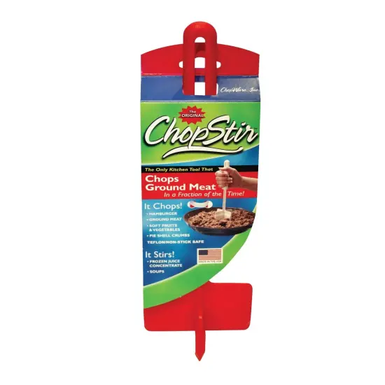 ChopStir Original Hamburger Ground Meat Vegetable Frozen Concentrate Egg Food Chopper White {5}