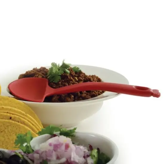 Norpro Spoon-ita 8.5" Taco Fixings Spoon - Meat, Beans, & Shell Toppings Server {3}