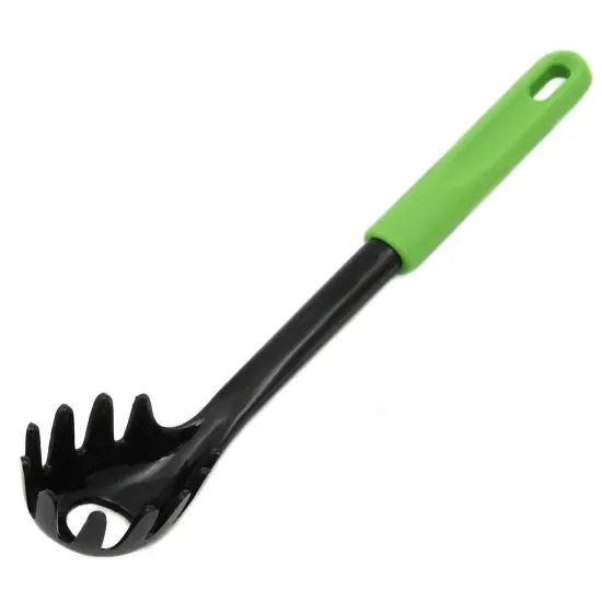 Chef Craft 11.5" Basic Nylon Spaghetti Fork Pasta Server Black {6}