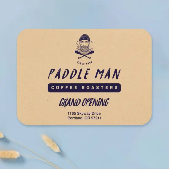 Avery Kraft Brown Invitation Cards, 5" x 7" Rectangle Rounded Corners {4}