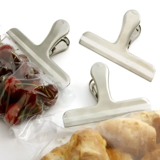 Norpro Stainless Steel Food Storage Jumbo Bag Clip {6}