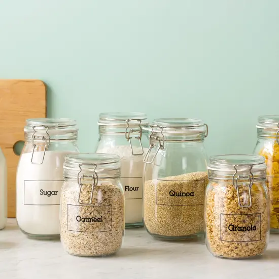 Avery Glossy Clear Rectangle Labels with Sure Feed, 2" x 4" {3}