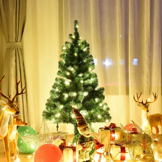 4 Feet Tabletop Artificial Christmas Tree with LED Lights {3}