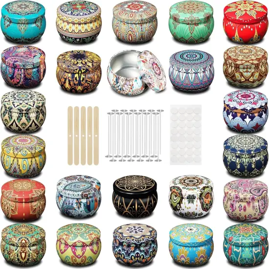 Simple Candle Making Kit with Empty Jars {1}