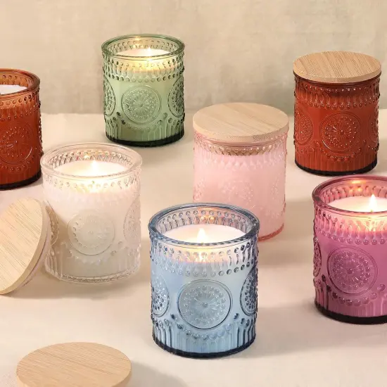 10 Pack Purple Candle Jars for Making Candles {5}