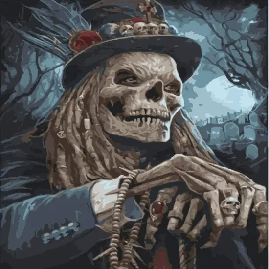 Skull Gentleman Paint by Numbers - 16x20inch (Frameless) {1}