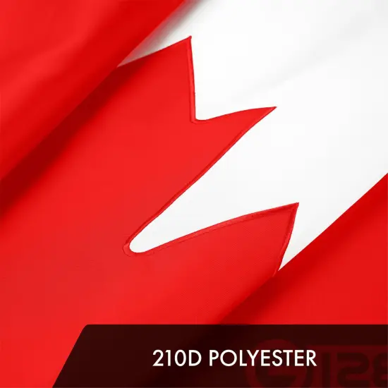 G128 Canada Canadian Flag | 6x10 Ft | ToughWeave Series Embroidered 300D Polyester | Country Flag, Embroidered Design, Indoor/Outdoor, Brass Grommets {4}