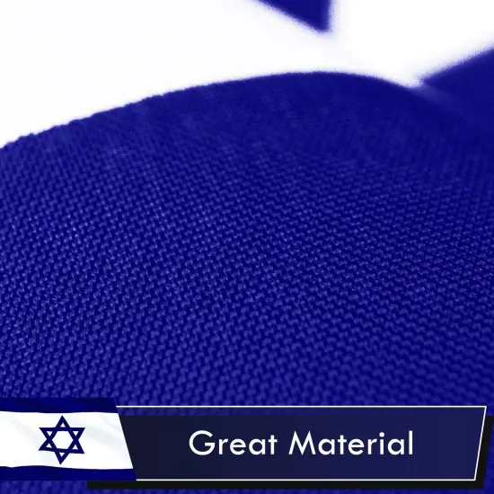 Israel (Israeli) Flag 75D Printed Polyester 3x5 Ft {4}