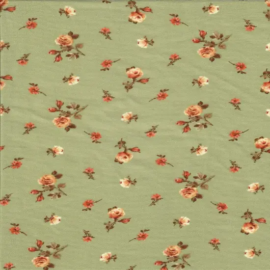 1 Yard Ditsy Floral Flower CEY Print Woven Fabric Lightweight 58/59 Inches Wide BLACK {3}