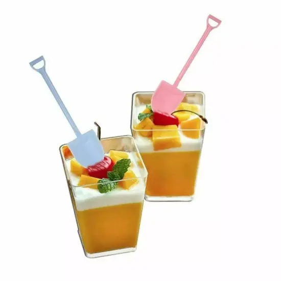 100 Pcs Mini Ice Cream Shovel Spoons Pudding Cake Party Disposable {3}