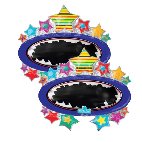 Anagram&reg; 31 Inch Bright Star Black Board Balloon {4}