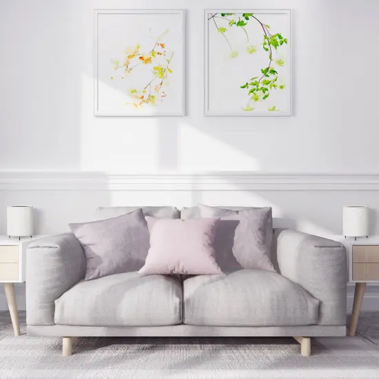 2PCS Night Light Dimmable Nightstand Lamp Linen Plug-In {6}