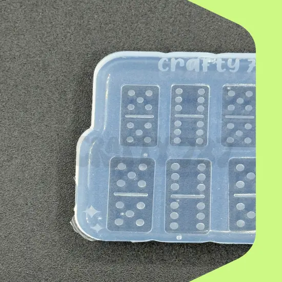 Domino Doble 6-5 Mini Bundle Stud Earring Silicone Mold DTMF inspired (C14) {3}
