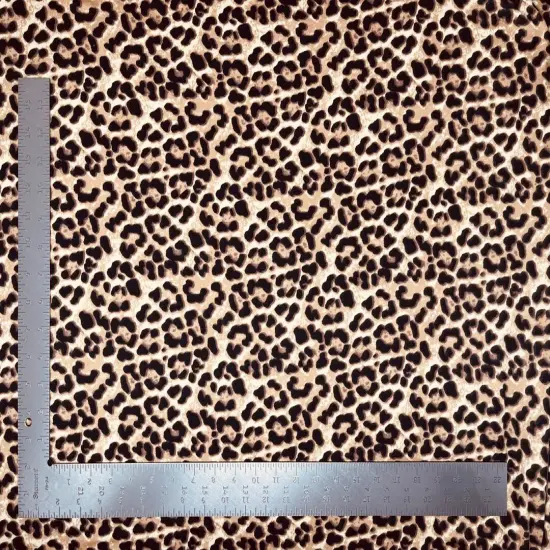1 yard double brushed knit animal print fabric soft stretch for loungewear tops dresses 58"-60" inches {1}