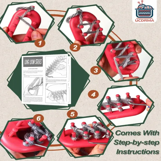 Knitting Loom Kit 35PC Scarf Loom Knitting Kit for Beginners {5}