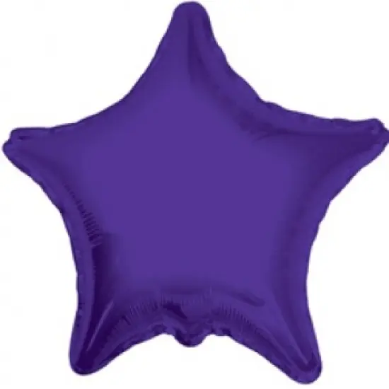 Purple Star Mylar Balloon 18" {1}