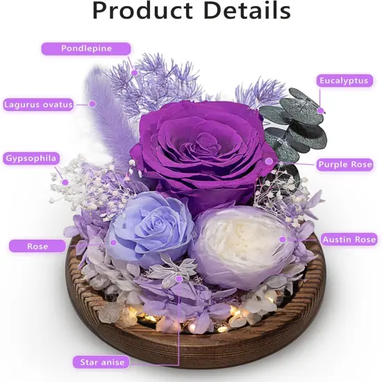 Flowers for Delivery Preserved Rose Gifts for Women {3}