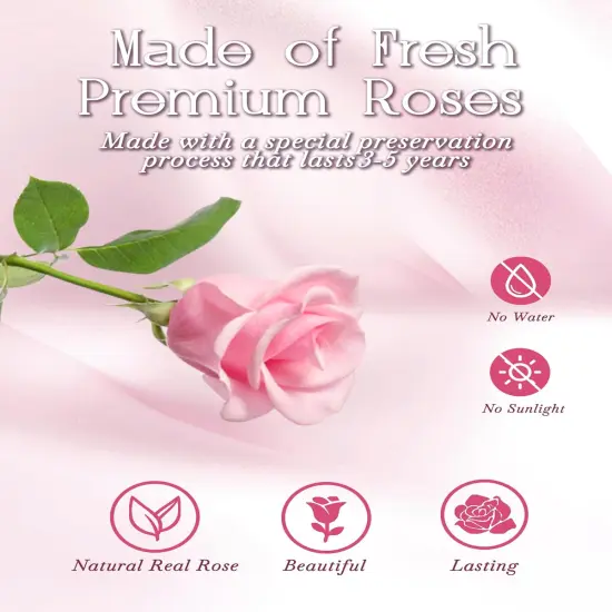 Preserved Rose Bouquet in Glass Dome {3}