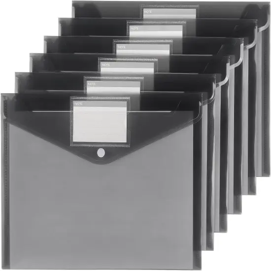 6 Pack Plastic Envelopes {2}