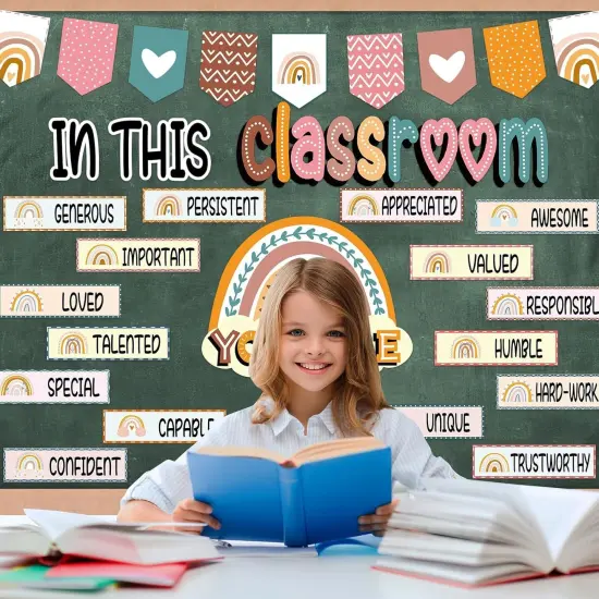 32pcs Classroom Bulletin Board Decorations Set {2}