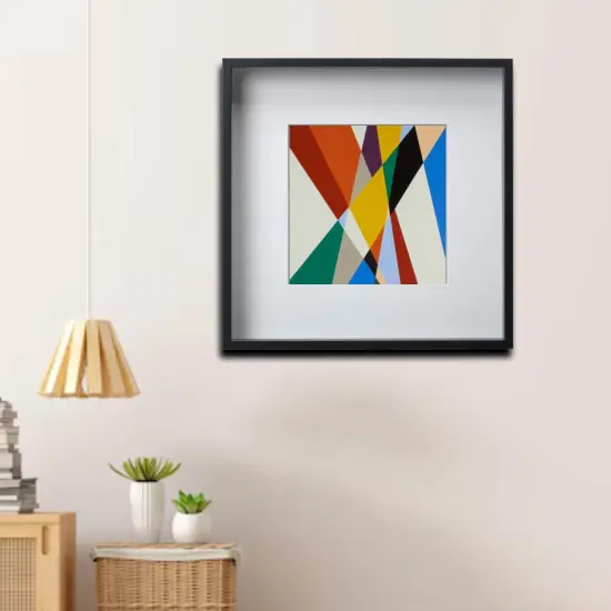 Black Frame with Mount, 19&frac34;x19&frac34;" &ndash; Deep Frame, No-Nail Hanging, Gallery Ready! {4}