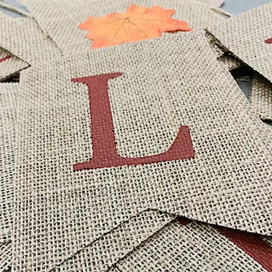 Happy Fall Yall Burlap Banner for Fireplace Thanksgiving {3}
