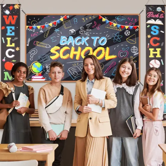 Large Welcome Back to School Banner {5}