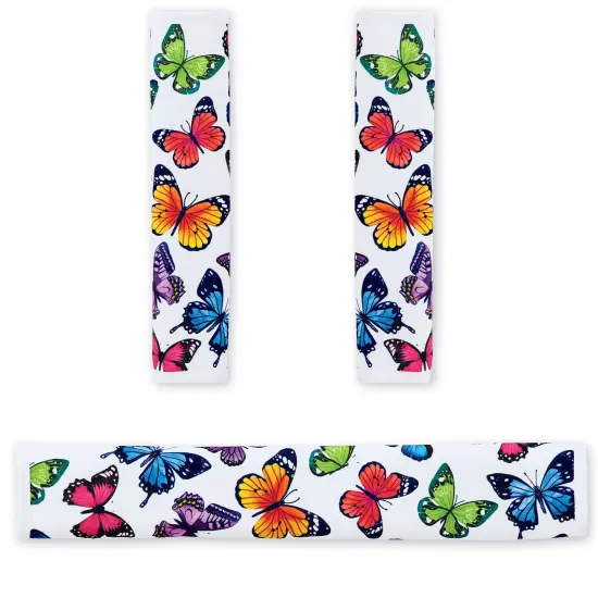 Collections Etc Colorful Butterflies Appliance Handle Covers - Set of 3 {2}