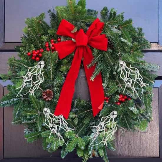 Jingle Bell Picks 3ct Farmhouse Christmas Greenery Stems Silver {2}