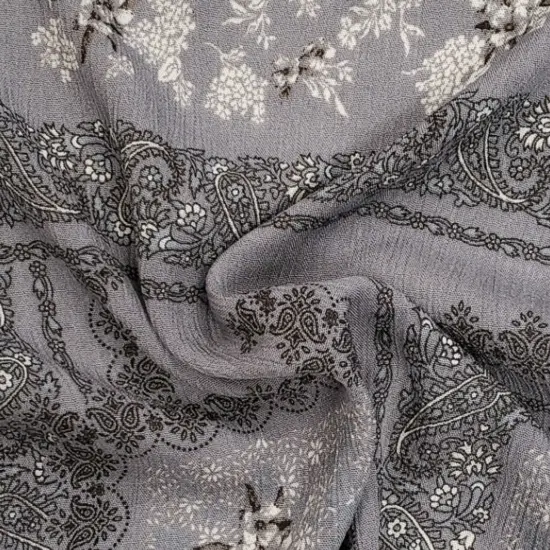 1 Yard Rayon Crinkle Fabric in Dune Lightweight 50/52" Wide Textured Crepon {1}