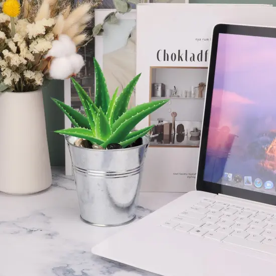 22 Pack 4" Mini Metal Bucket {3}