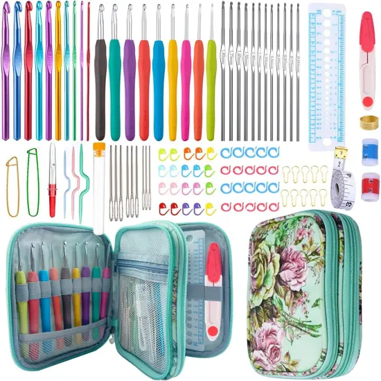 102pcs Crochet Hooks Set {1}