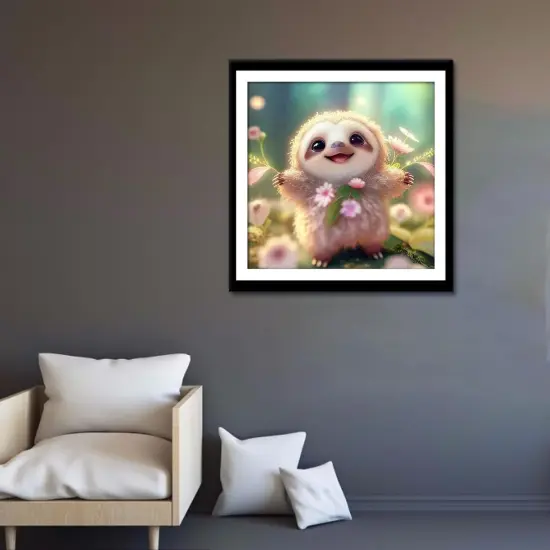 Sloth Diamond Painting Art Kits for Adults,5D Diamond Painting Diamond Art Kits,with Round Diamond Dots Full Drill Diamonds Crafts for Wall Decor&Gift-12x12in {3}