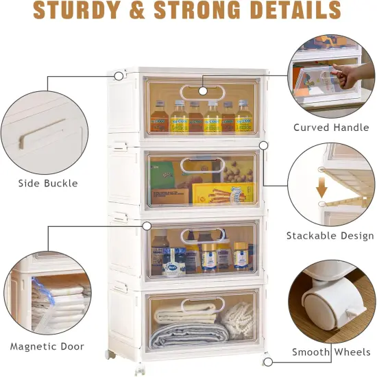 4-Tier Stackable Storage Bins {2}