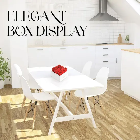 Rose Flowers Forever Decor for Birthday Gift - Red - 9-Piece {5}