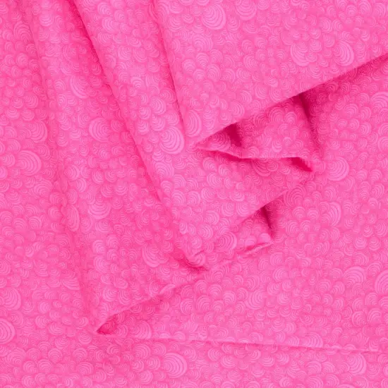 Mook Fabrics Swirly Flannel Fabric [108 in. Wide] - By The Yard Fuschia {2}