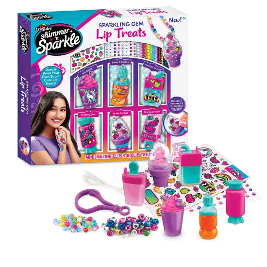 Collections Etc Cra-Z-Art Sparkling Gem Lip Treats Lipgloss Kit {2}