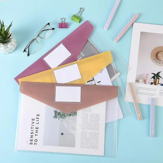 Clear Plastic Envelopes with Snap Closure {5}