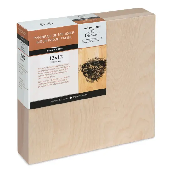 Apollon Gotrick Cradled Wood Panel - 12" x 12", 2-1/2" Profile {1}