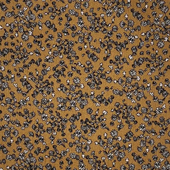 1 Yard Mustard Gold Rayon Crepon Crinkle Fabric Apparel Lightweight Drapey 50/52 Inch Width {2}