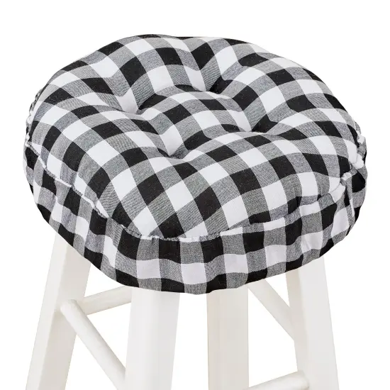 Collections Etc Buffalo Check Bar Stool Cushion {2}